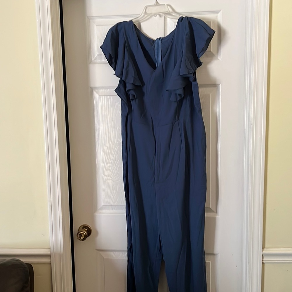 Satan Blue Romper with Sleeves